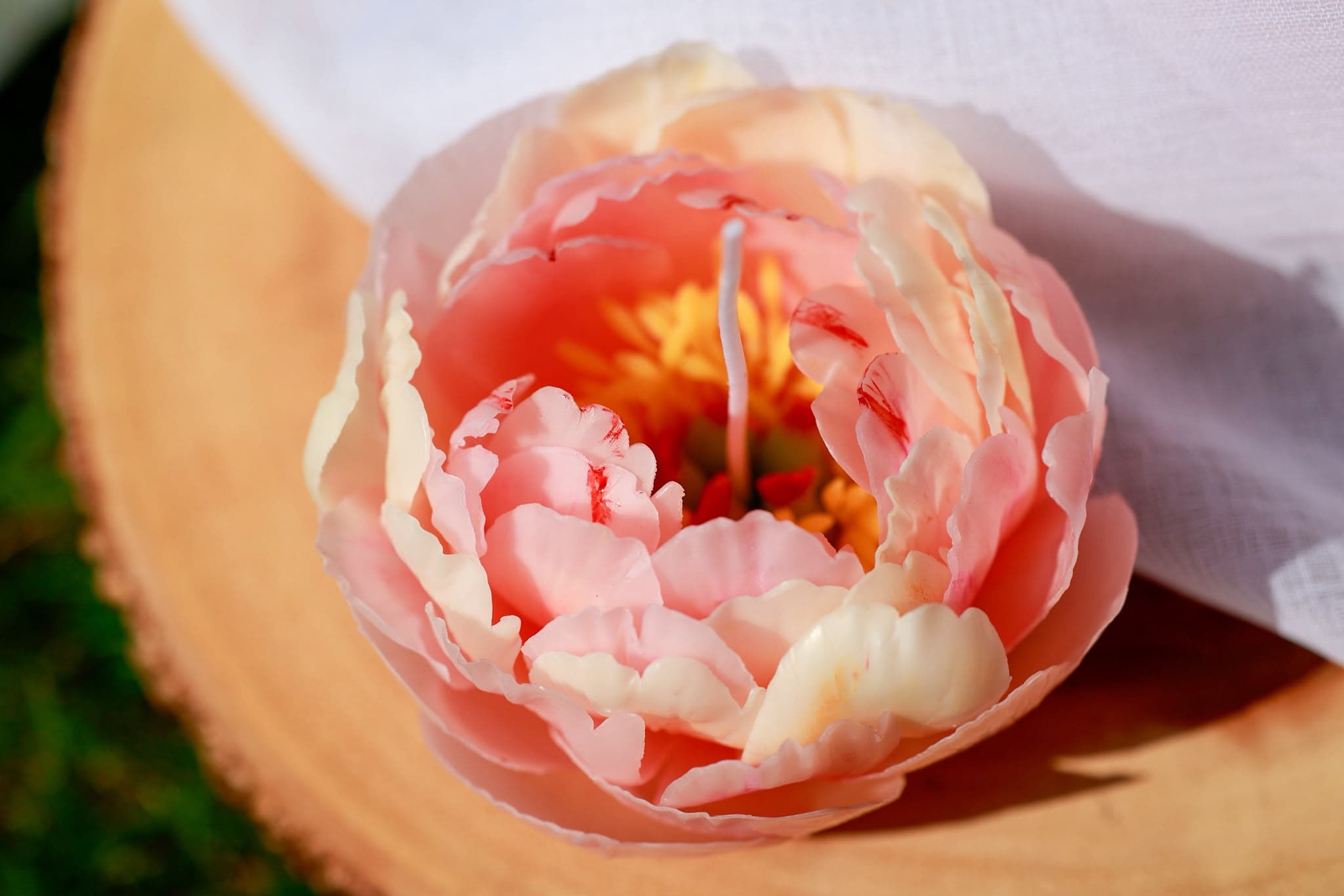Peony Candle floral candle